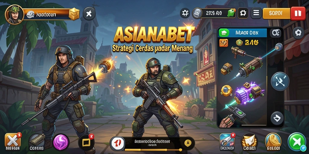 Tampilan screenshot gameplay ASIANABET yang menunjukkan aksi strategis.