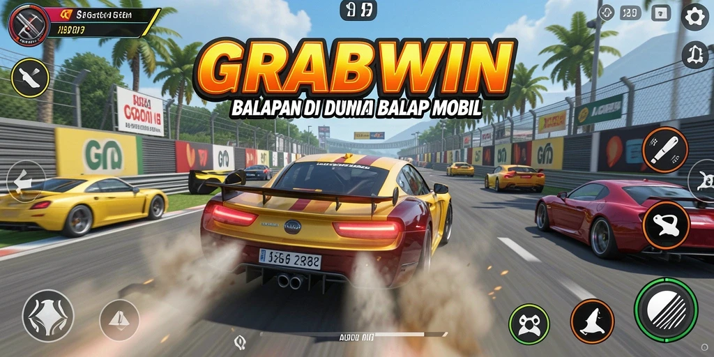 Tangkapan layar dari gameplay GRABWIN yang memukau dan menegangkan.