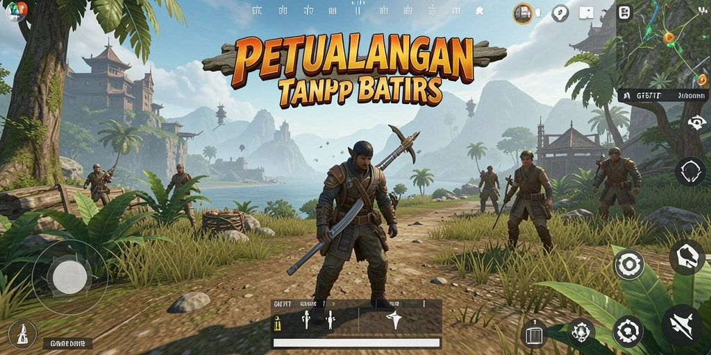 Tangkapan layar gameplay GT777 dengan pemandangan dunia terbuka yang menakjubkan.