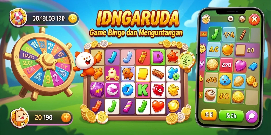 Tampilan menarik dan gameplay seru dalam IDNGARUDA Bingo.