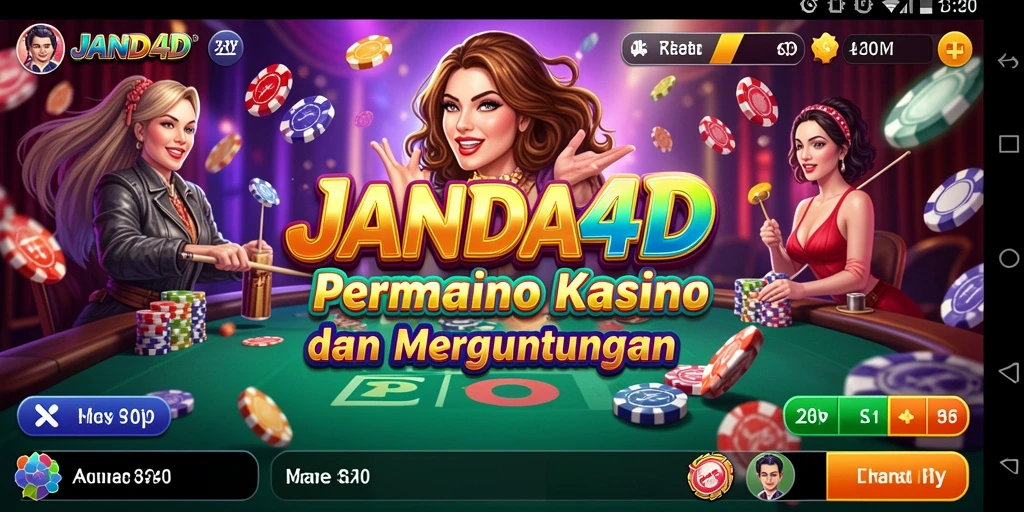 Tampilan screenshot utama JANDA4D dengan gameplay Kasino yang seru.