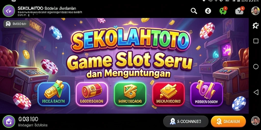 Tampilan gameplay seru dari SEKOLAHTOTO saat memutar slot.